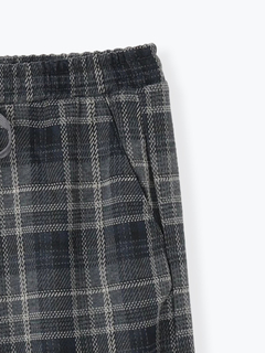 Re-J＆SUPURE(リジェイ＆スプル) |カットイージーワイドパンツ（チェック柄・ヘリンボーン）