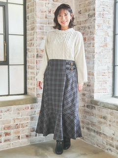 Re-J＆SUPURE(リジェイ＆スプル) |チェック柄マーメイドスカート