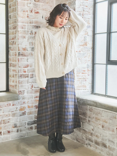 Re-J＆SUPURE(リジェイ＆スプル) |チェック柄マーメイドスカート