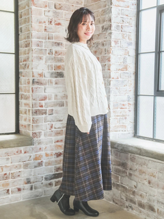 Re-J＆SUPURE(リジェイ＆スプル) |チェック柄マーメイドスカート