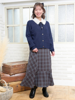 Re-J＆SUPURE(リジェイ＆スプル) |チェック柄マーメイドスカート