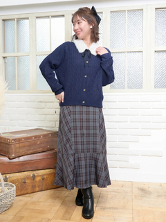 Re-J＆SUPURE(リジェイ＆スプル) |チェック柄マーメイドスカート