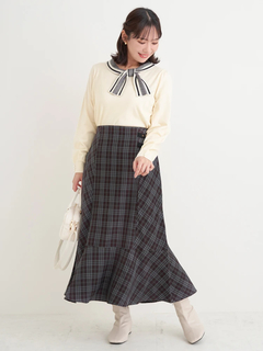 Re-J＆SUPURE(リジェイ＆スプル) |チェック柄マーメイドスカート