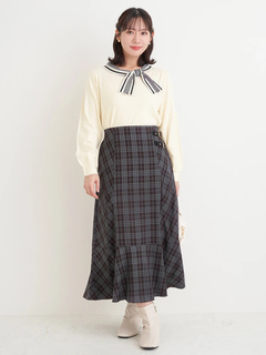 Re-J＆SUPURE(リジェイ＆スプル) |チェック柄マーメイドスカート
