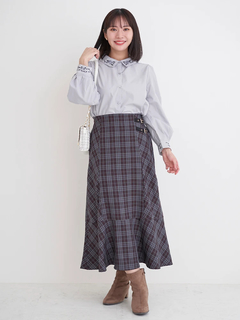 Re-J＆SUPURE(リジェイ＆スプル) |チェック柄マーメイドスカート