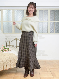 Re-J＆SUPURE(リジェイ＆スプル) |チェック柄マーメイドスカート