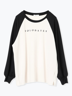 Re-J＆SUPURE(リジェイ＆スプル) |シルキーダンボールロゴプリントラグランプルオーバー