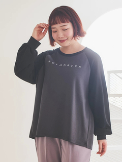 Re-J＆SUPURE(リジェイ＆スプル) |シルキーダンボールロゴプリントラグランプルオーバー