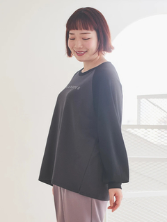 Re-J＆SUPURE(リジェイ＆スプル) |シルキーダンボールロゴプリントラグランプルオーバー