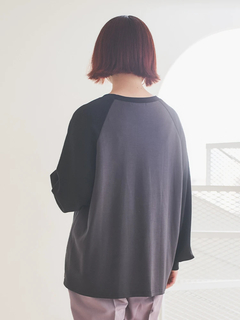 Re-J＆SUPURE(リジェイ＆スプル) |シルキーダンボールロゴプリントラグランプルオーバー