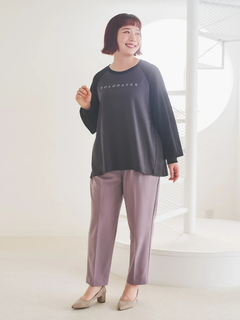 Re-J＆SUPURE(リジェイ＆スプル) |シルキーダンボールロゴプリントラグランプルオーバー