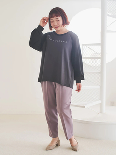 Re-J＆SUPURE(リジェイ＆スプル) |シルキーダンボールロゴプリントラグランプルオーバー