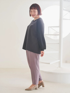 Re-J＆SUPURE(リジェイ＆スプル) |シルキーダンボールロゴプリントラグランプルオーバー