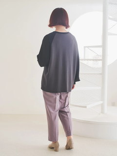 Re-J＆SUPURE(リジェイ＆スプル) |シルキーダンボールロゴプリントラグランプルオーバー