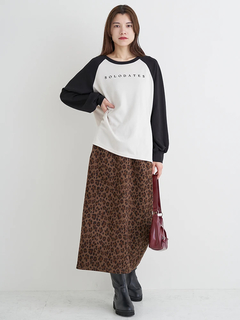 Re-J＆SUPURE(リジェイ＆スプル) |シルキーダンボールロゴプリントラグランプルオーバー