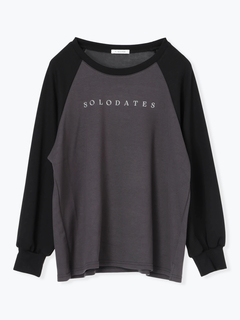 Re-J＆SUPURE(リジェイ＆スプル) |シルキーダンボールロゴプリントラグランプルオーバー