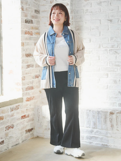 Re-J＆SUPURE(リジェイ＆スプル) |デニム切替ニットカーディガン