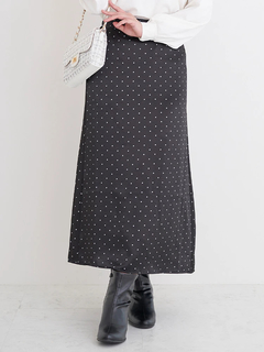 Re-J＆SUPURE(リジェイ＆スプル) |【WEB限定】サテンドットAラインスカート