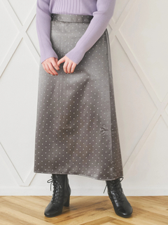 Re-J＆SUPURE(リジェイ＆スプル) |【WEB限定】サテンドットAラインスカート