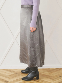 Re-J＆SUPURE(リジェイ＆スプル) |【WEB限定】サテンドットAラインスカート