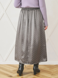 Re-J＆SUPURE(リジェイ＆スプル) |【WEB限定】サテンドットAラインスカート