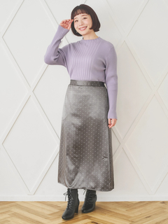 Re-J＆SUPURE(リジェイ＆スプル) |【WEB限定】サテンドットAラインスカート