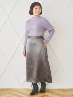 Re-J＆SUPURE(リジェイ＆スプル) |【WEB限定】サテンドットAラインスカート