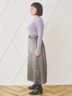 Re-J＆SUPURE(リジェイ＆スプル) |【WEB限定】サテンドットAラインスカート