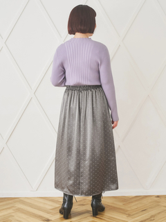 Re-J＆SUPURE(リジェイ＆スプル) |【WEB限定】サテンドットAラインスカート