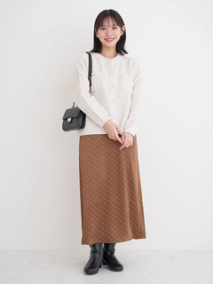 Re-J＆SUPURE(リジェイ＆スプル) |【WEB限定】サテンドットAラインスカート
