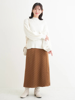 Re-J＆SUPURE(リジェイ＆スプル) |【WEB限定】サテンドットAラインスカート