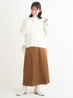 Re-J＆SUPURE(リジェイ＆スプル) |【WEB限定】サテンドットAラインスカート