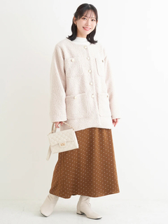 Re-J＆SUPURE(リジェイ＆スプル) |【WEB限定】サテンドットAラインスカート