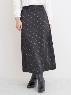 Re-J＆SUPURE(リジェイ＆スプル) |【WEB限定】サテンドットAラインスカート