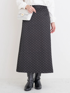 Re-J＆SUPURE(リジェイ＆スプル) |【WEB限定】サテンドットAラインスカート