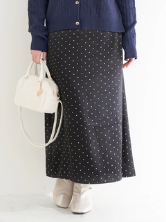 Re-J＆SUPURE(リジェイ＆スプル) |【WEB限定】サテンドットAラインスカート