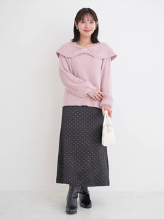 Re-J＆SUPURE(リジェイ＆スプル) |【WEB限定】サテンドットAラインスカート
