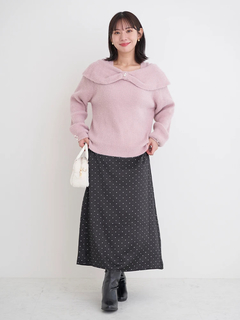 Re-J＆SUPURE(リジェイ＆スプル) |【WEB限定】サテンドットAラインスカート