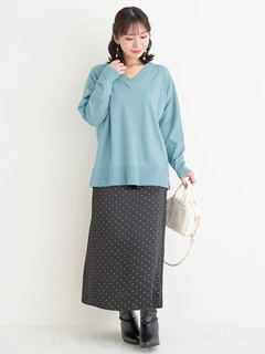 Re-J＆SUPURE(リジェイ＆スプル) |【WEB限定】サテンドットAラインスカート