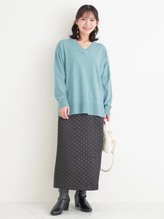 Re-J＆SUPURE(リジェイ＆スプル) |【WEB限定】サテンドットAラインスカート