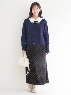 Re-J＆SUPURE(リジェイ＆スプル) |【WEB限定】サテンドットAラインスカート