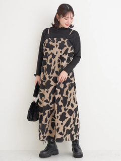 Re-J＆SUPURE(リジェイ＆スプル) |【Komachiコラボ】カウ柄キャミワンピース