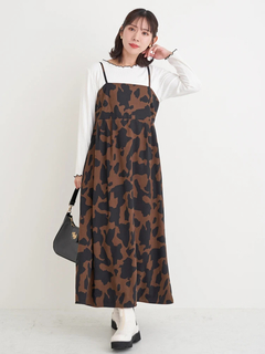 Re-J＆SUPURE(リジェイ＆スプル) |【Komachiコラボ】カウ柄キャミワンピース
