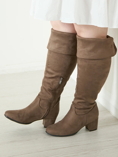 Re-J＆SUPURE(リジェイ＆スプル) |【la farfa SHOES/ラ・ファーファシューズ】2WAYスエードニーハイブーツ