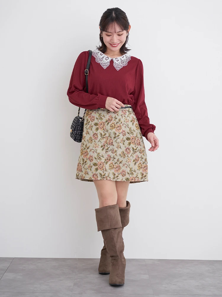 la farfa SHOES/ラ・ファーファシューズ】2WAYスエードニーハイブーツ