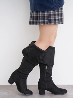 Re-J＆SUPURE(リジェイ＆スプル) |【la farfa SHOES/ラ・ファーファシューズ】2WAYスエードニーハイブーツ