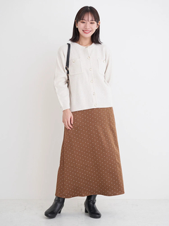 Re-J＆SUPURE(リジェイ＆スプル) |クルーネックカノコラメニットカーディガン