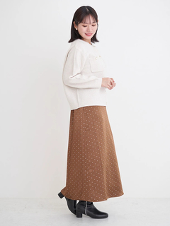 Re-J＆SUPURE(リジェイ＆スプル) |クルーネックカノコラメニットカーディガン