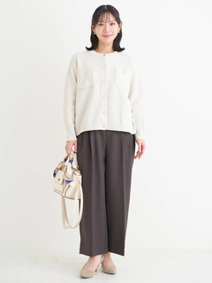 Re-J＆SUPURE(リジェイ＆スプル) |クルーネックカノコラメニットカーディガン