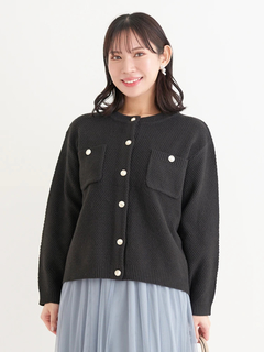 Re-J＆SUPURE(リジェイ＆スプル) |クルーネックカノコラメニットカーディガン